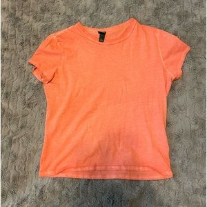 Orange Cropped Tee
